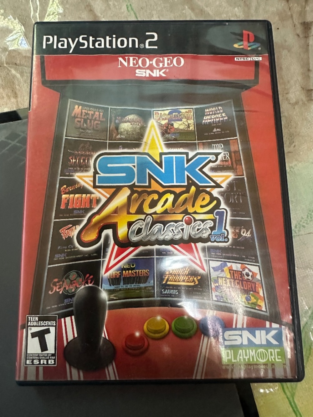 SNK Arcade Classics Vol 1 Sony PlayStation 2 PS2 Game w Manual
